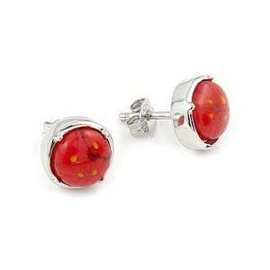   Millefiori 8mm Sterling Silver Stud Earringsluster Forever Jewelry