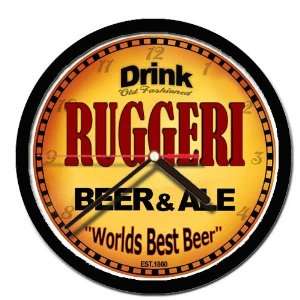  RUGGERI beer and ale cerveza wall clock 