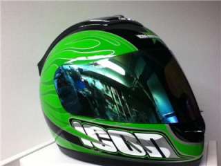 Icon Mainframe Hooligan Full Face Helmet MOTORCYCLE Neon Green M 