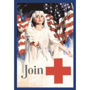  Join, American Red Cross 28X42 Canvas Giclee