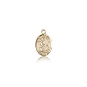  14kt Gold St. Saint Isabella of Portugal Medal 1/2 x 1/4 