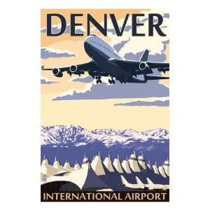  Denver, Colorado   Airport View Premium Poster Print 