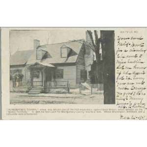 Reprint Rockville, Maryland, ca. 1906  Hungerfords 