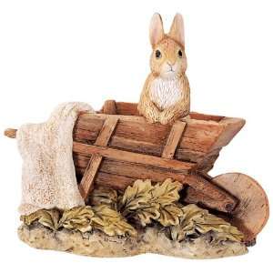  Beatrix Potter Peter Rabbit in Wheelbarrow Figurine 3 by 