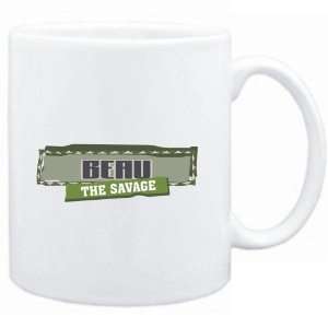  Mug White  Beau The Savage  Male Names Sports 