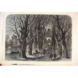  Return Roundhead Parole Read Soldiers Forest Print 1864 