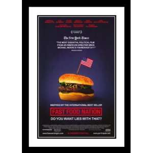  Fast Food Nation Framed and Double Matted 20x26 Movie 