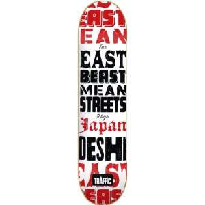  Traffic Deshi Eastbeast Skateboard Deck   8.0 Sports 