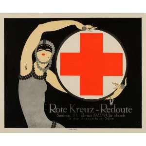  1931 Cosl Frey Lithograph Mini Poster Ad Rote Kreuz 