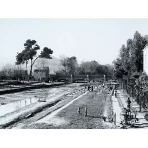  Workmen Along the Dikes of a River at S. Benedetto Del 
