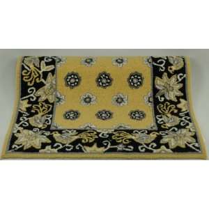  Vera Bradley 2 x 3 Wool 2x3 Hooked Area Rug Home Yellow 