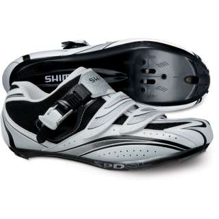Shimano Road Race Shoes R087 SPD SL shoes, white / black, size 43 wide 