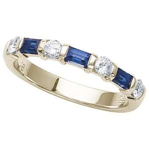 55 cttw Karina B(tm) Genuine Sapphire Band in 18 kt Yellow Gold Size 