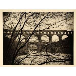  1927 Pont du Gard Roman Roman Aqueduct France Hurlimann 