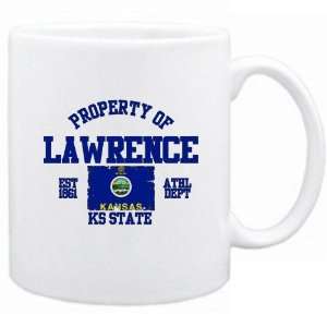   Property Of Lawrence / Athl Dept  Kansas Mug Usa City