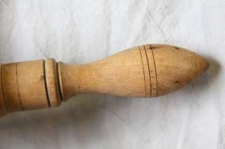 L329 ANTIQUE GERMAN SPRINGERLE GINGERBREAD MAPLE ROLLING PIN  