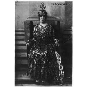  Sarah Bernhardt (1844 1923) as Theodora on throne