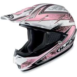  HJC Pink/White CS MX Blizzard Helmet Large Automotive