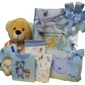 Sweet Baby Boy Diaper Bag Gift Basket Grocery & Gourmet Food