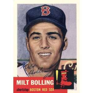  Milt Bolling Autographed/Hand Signed 1991 Topps 1953 