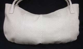 ou are bidding on a DEVI KROELL Roman Ivory Python Large Tote 