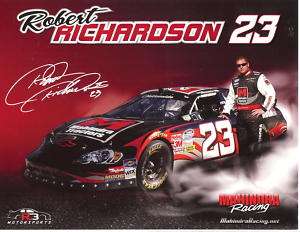 2009 Robert Richardson #23 Mahindra #2 NASCAR Postcard  