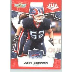  Donruss / Score Limited Edition Super Bowl XLIII # 35 John DiGiorgio 