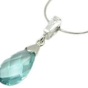  Pendant swarovski Cristal Drop turquoise. Jewelry