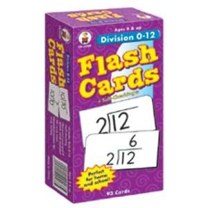  8 Pack CARSON DELLOSA FLASH CARDS DIVISION 0 12 