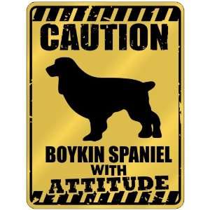  New  Caution  Boykin Spaniel With Attitude  Parking 