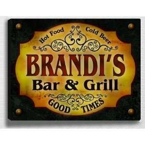  Brandis Bar & Grill 14 x 11 Collectible Stretched 