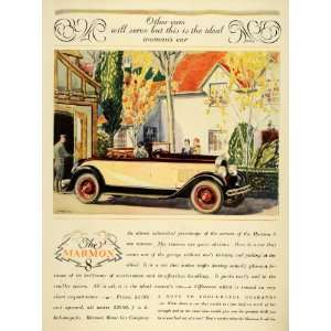  1927 Ad Antique Marmon 8 Automobile Price Charleeon Art 