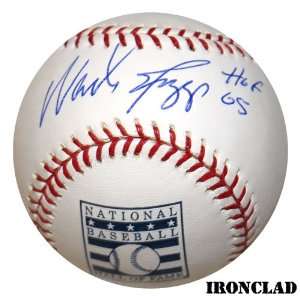  Ironclad New York Yankees Wade Boggs Autographed Hof Logo 