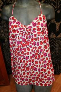 Diane von Furstenberg Ladybug top Camisole Tunic 4 Silk  