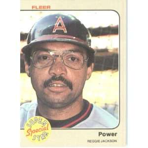  1983 Fleer # 645 Reggie Jackson California Angels Baseball 