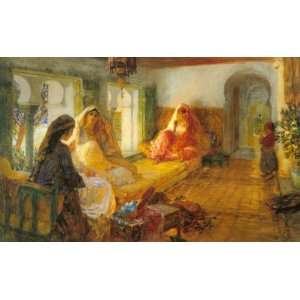   Arthur Bridgman   32 x 20 inches   In The Seraglio