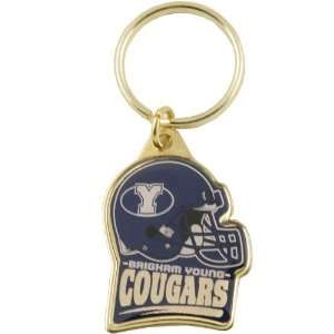 Brigham Young Cougars Brass Key Ring 