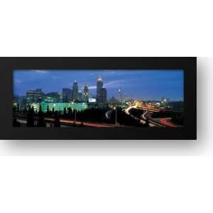  Atlanta Skyline At Night Ii, Georgia   C 58x22 Framed Art 