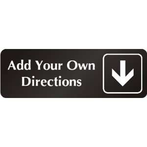 Add Your Own Directions (with Bottom Down Arrow 