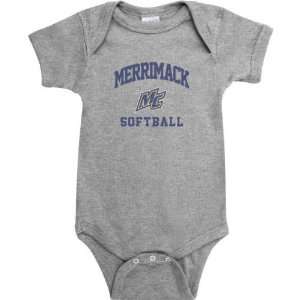 Merrimack Warriors Sport Grey Varsity Washed Softball Arch Baby 