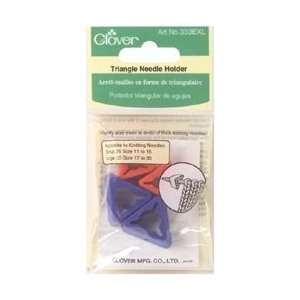 Clover Triangle Needle Holder For Jumbo Needles 4/Pkg 333 EXL; 3 Items 