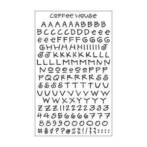 Coffee House Alphabet, Black