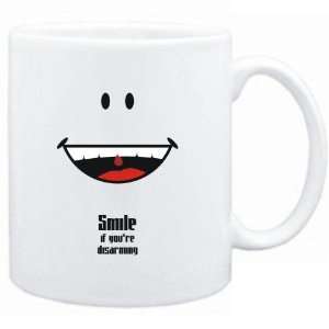   Mug White  Smile if youre disarming  Adjetives