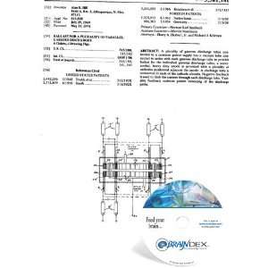   Patent CD for BALLAST FOR A PLURALITY OF PARALLEL GASEOUS DISCHARGES