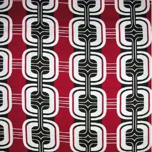  54 Wide Buckle Red and Black Fabric By The Yard Arts 