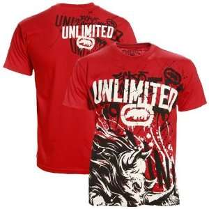  Ecko Unlimited Red Smashcore Premium T shirt Sports 