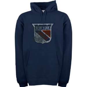  New York Rangers Old Time Navy Fashion Hooded Sweatshirt 