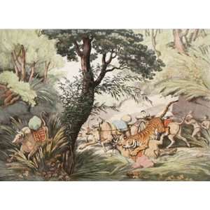 Tiger Seizing a Bullock 