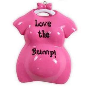  2401P Love the Bump Personalized Christmas Ornament