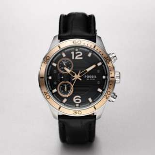 New Fossil Men Chronograph Rose Gold Dial Watch #CH2621  